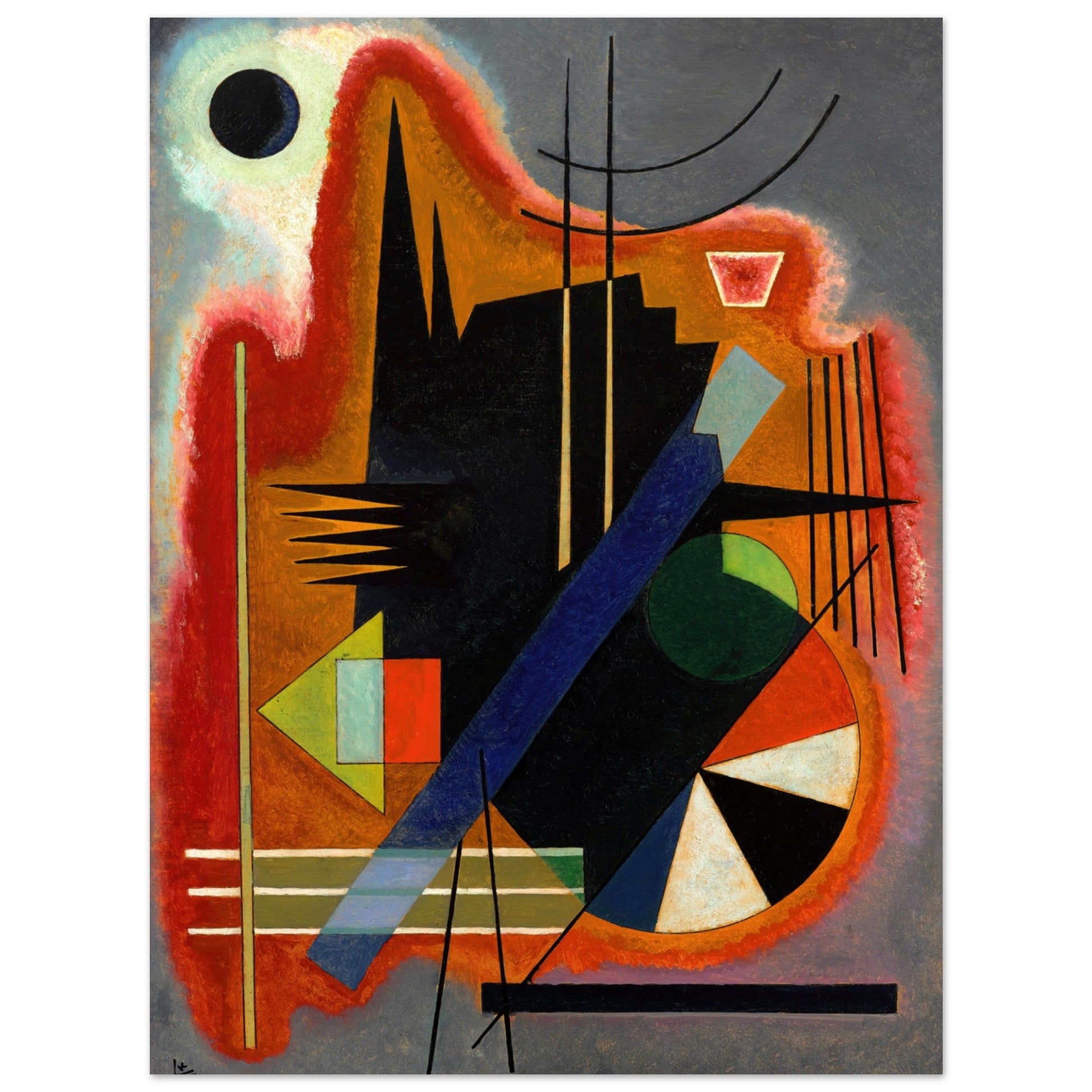 Einige Spitzen (1925) by Wassily Kandinsky - Print Material - Master's Gaze