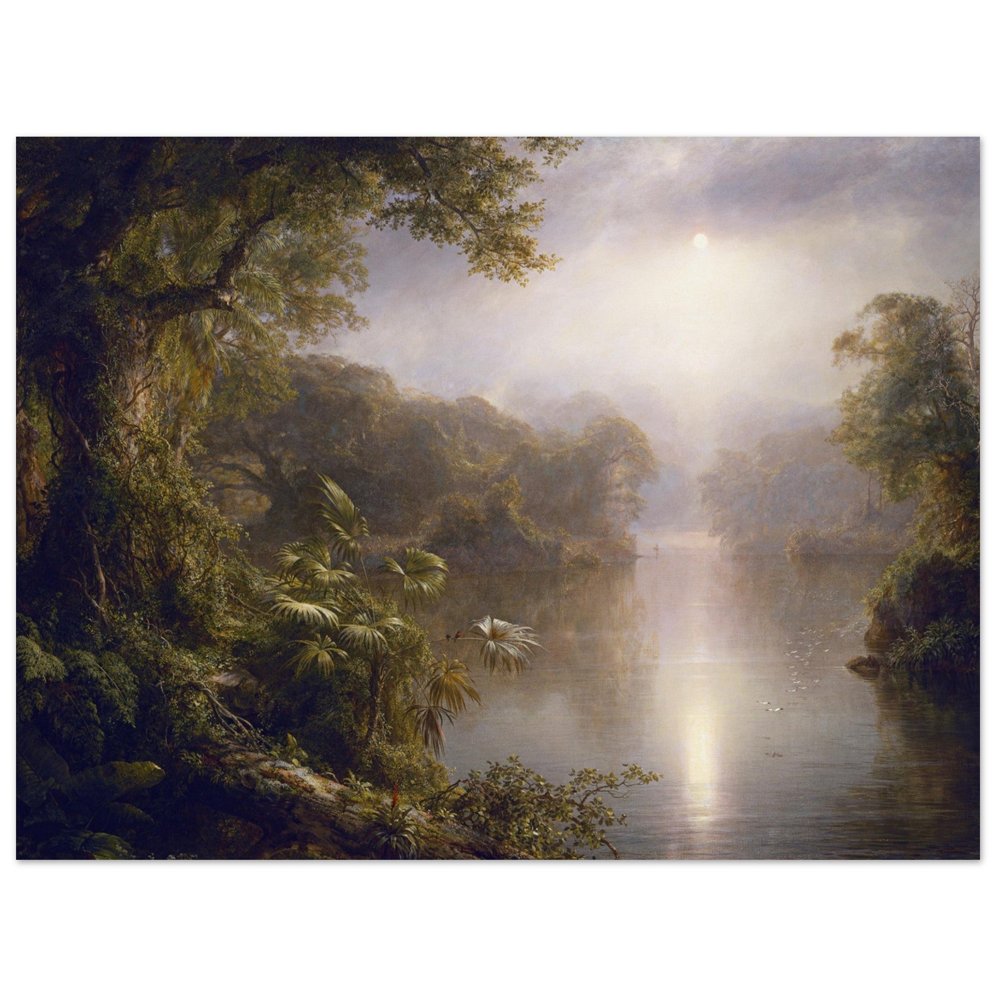 El Rio de Luz (The River of Light) (1877) by Frederic Edwin Church - Print Material - Master's Gaze