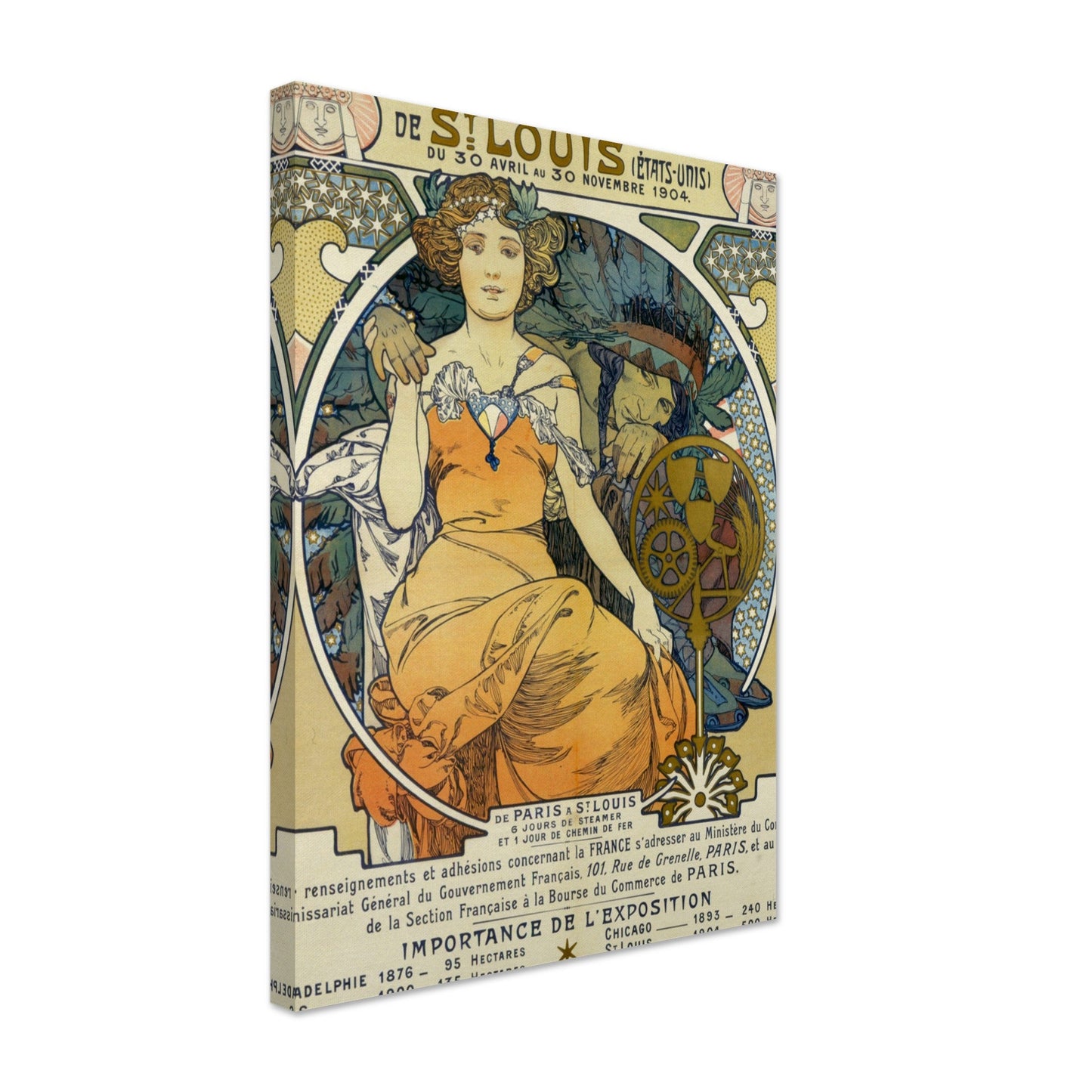 Exposition Universelles Et Internationale De St. Louis (Etats Unis) Du 30 Avril Au 30 Novembre (1903) by Alphonse Mucha - Print Material - Master's Gaze