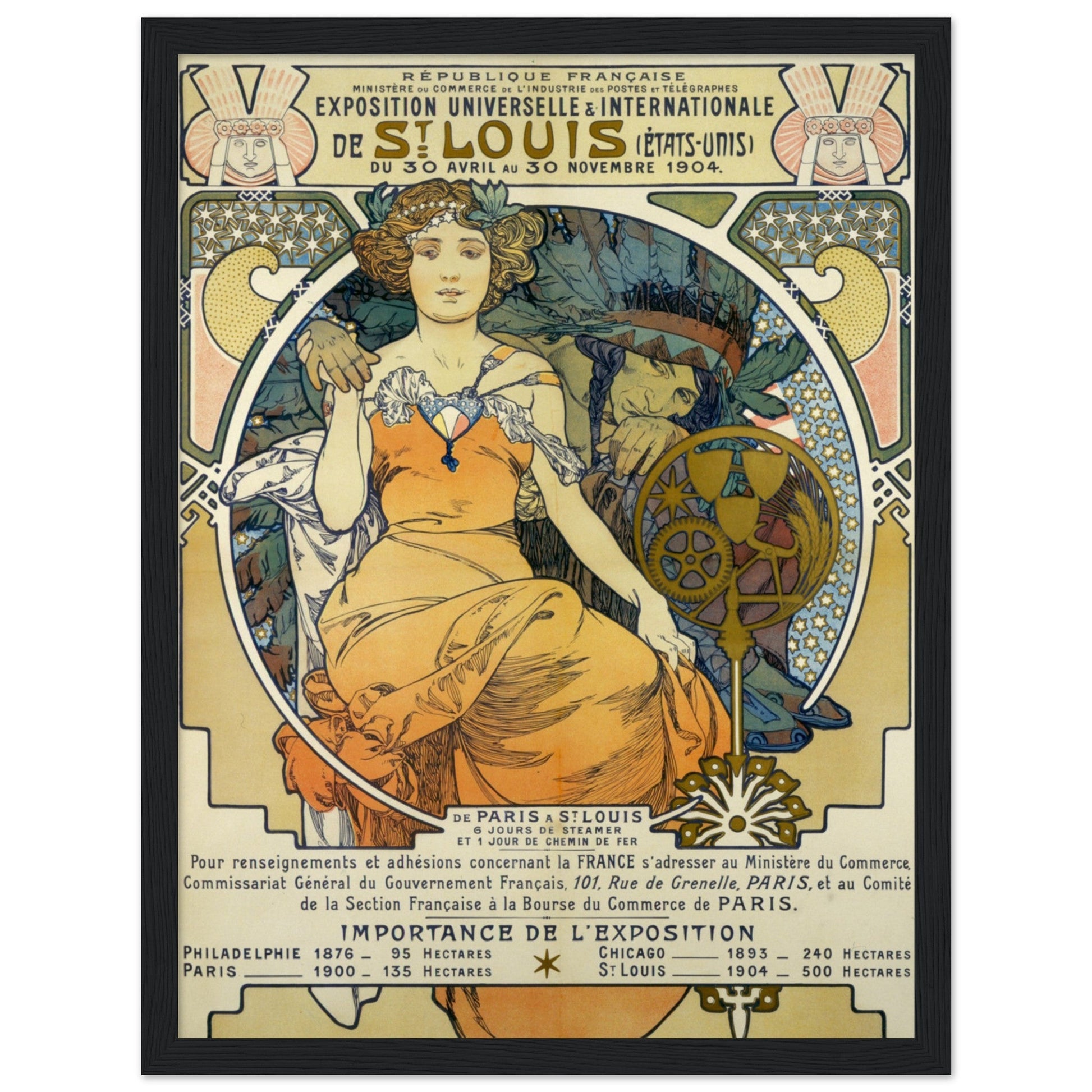 Exposition Universelles Et Internationale De St. Louis (Etats Unis) Du 30 Avril Au 30 Novembre (1903) by Alphonse Mucha - Print Material - Master's Gaze