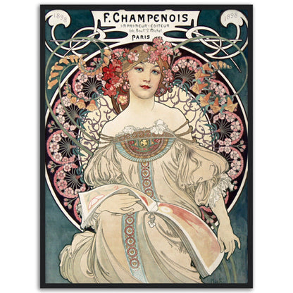 F. Champenois Imprimeur Editeur (1897) by Alphonse Mucha - Print Material - Master's Gaze