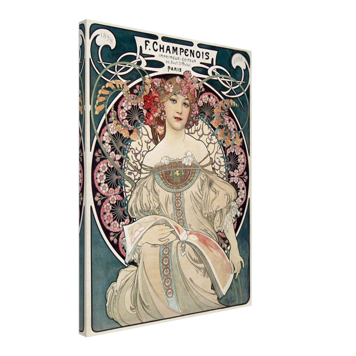 F. Champenois Imprimeur Editeur (1897) by Alphonse Mucha - Print Material - Master's Gaze