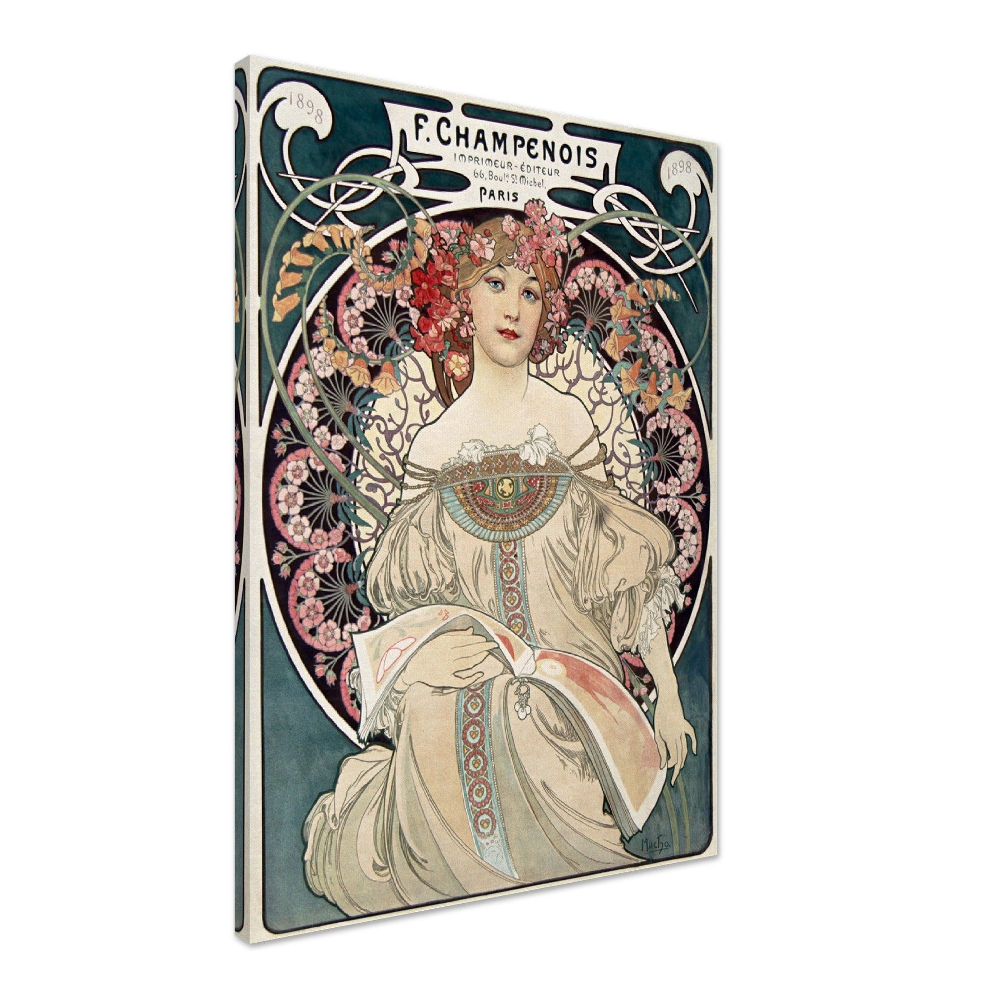 F. Champenois Imprimeur Editeur (1897) by Alphonse Mucha - Print Material - Master's Gaze