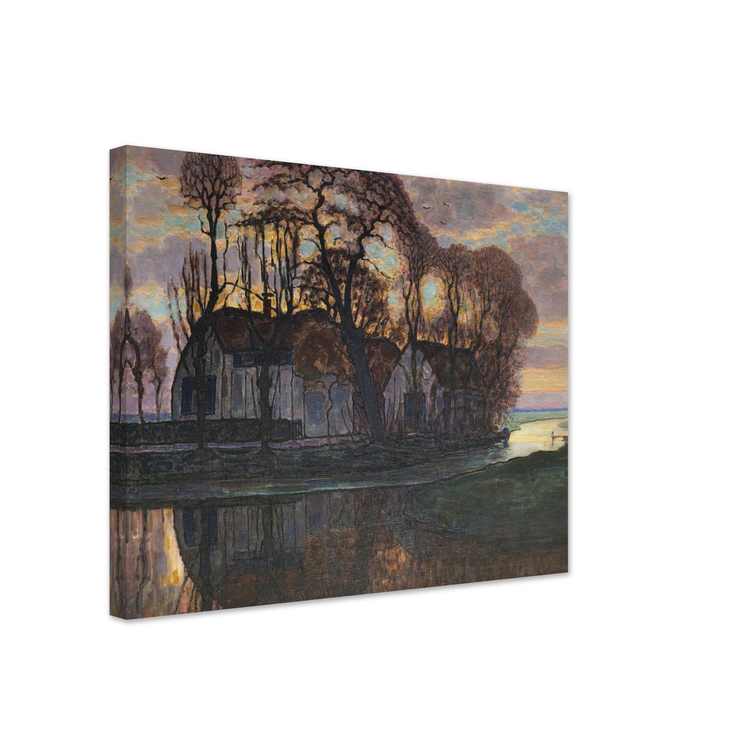 Farm Near Duivendrecht, in the Evening (About 1916) by Piet Mondrian - Print Material - Master's Gaze