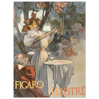 Figaro by Alphonse Mucha - Print Material - Master's Gaze