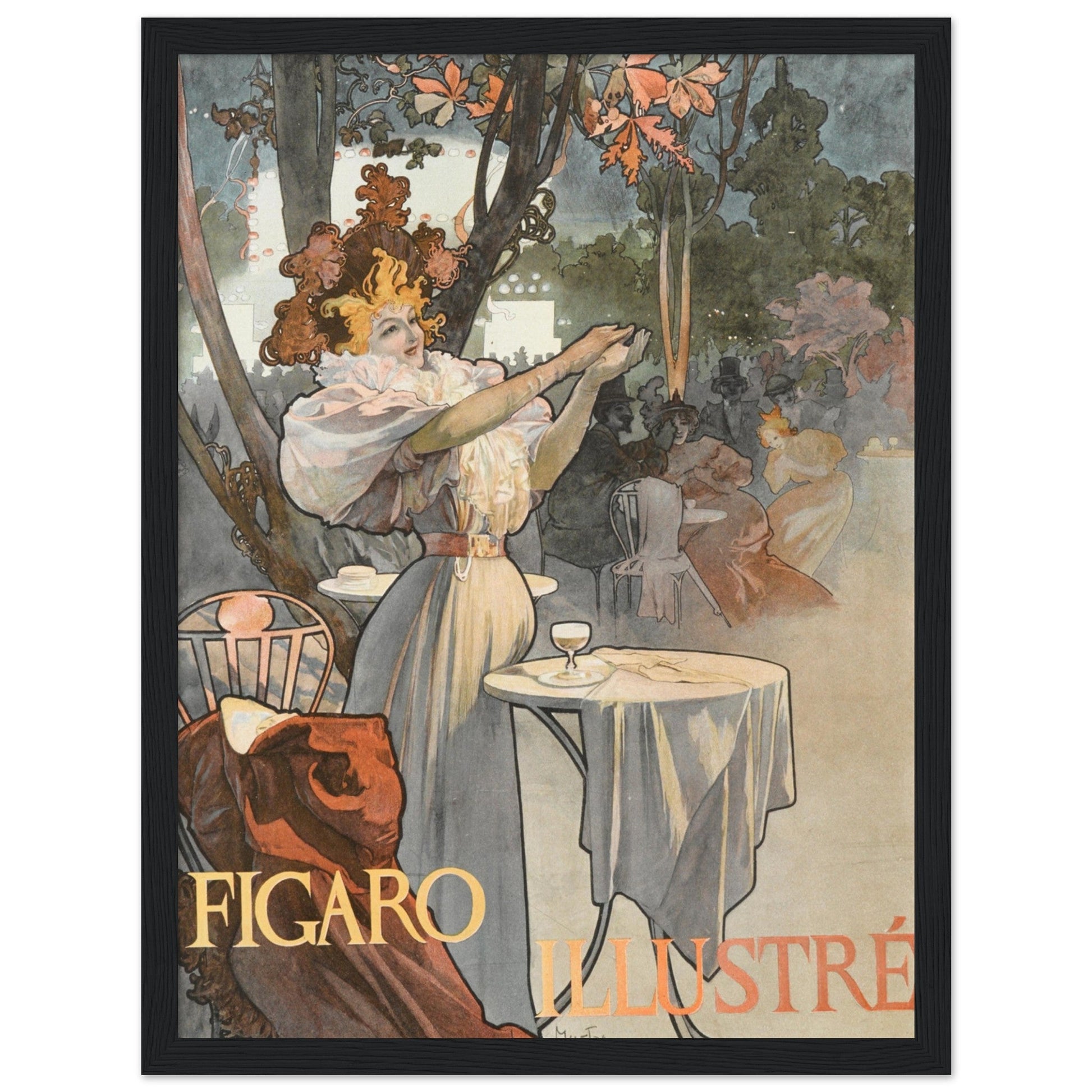 Figaro by Alphonse Mucha - Print Material - Master's Gaze