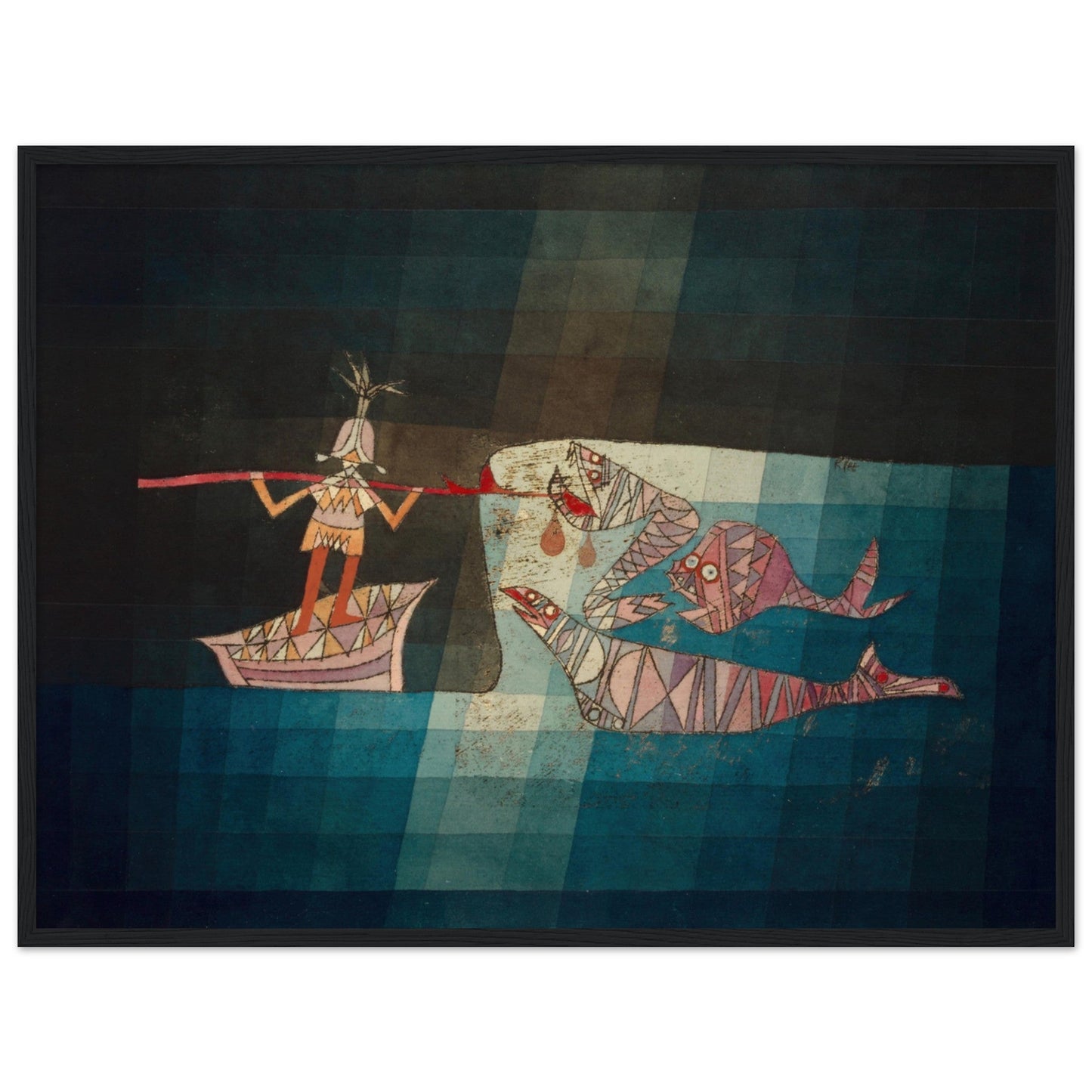 Fighting scene from the comic-fantastic opera ‘the seafarer’ (1923) by Paul Klee - Print Material - Master's Gaze