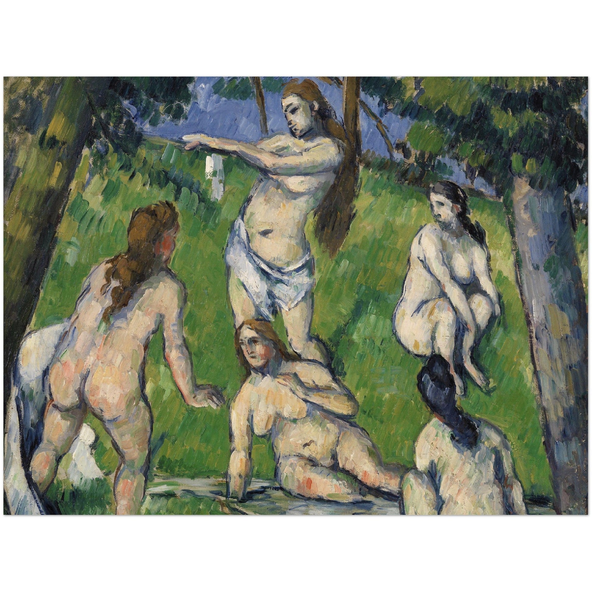 Five Bathers - Paul Cézanne Wall Art - Print Material - Master's Gaze