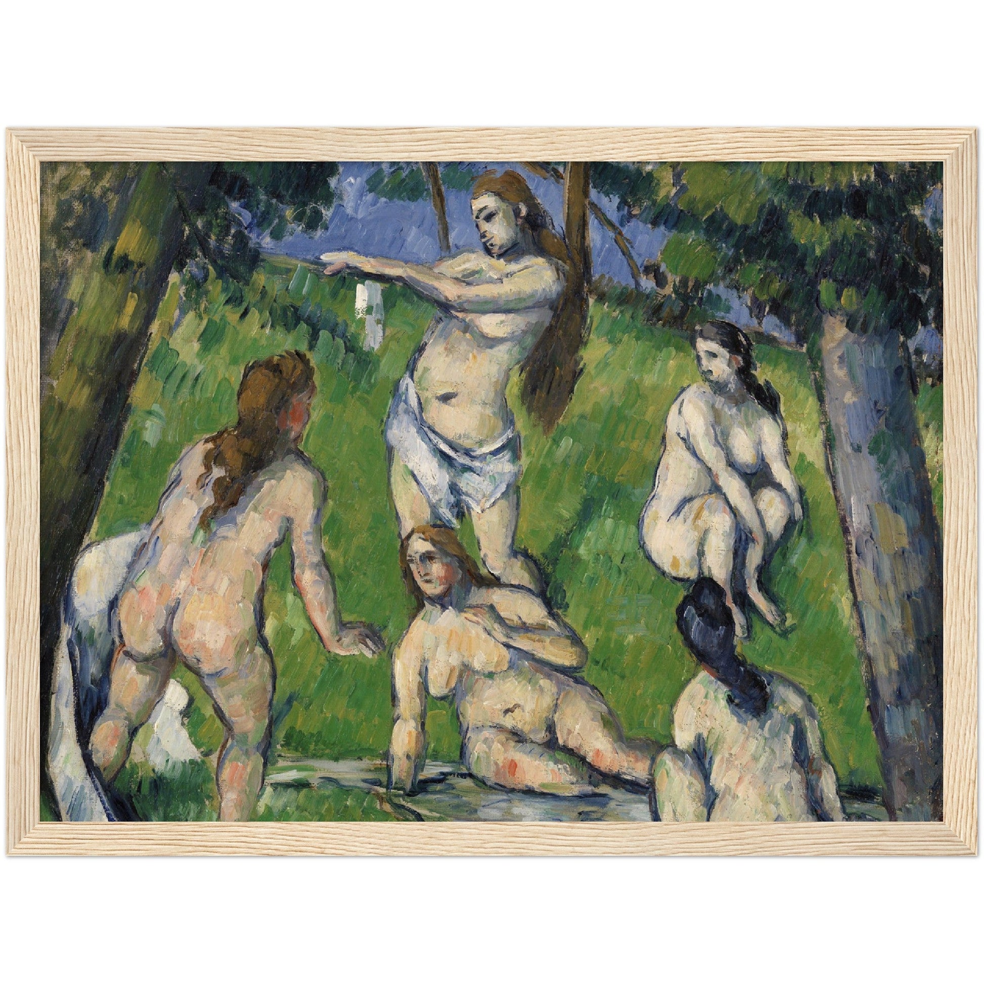 Five Bathers - Paul Cézanne Wall Art - Print Material - Master's Gaze