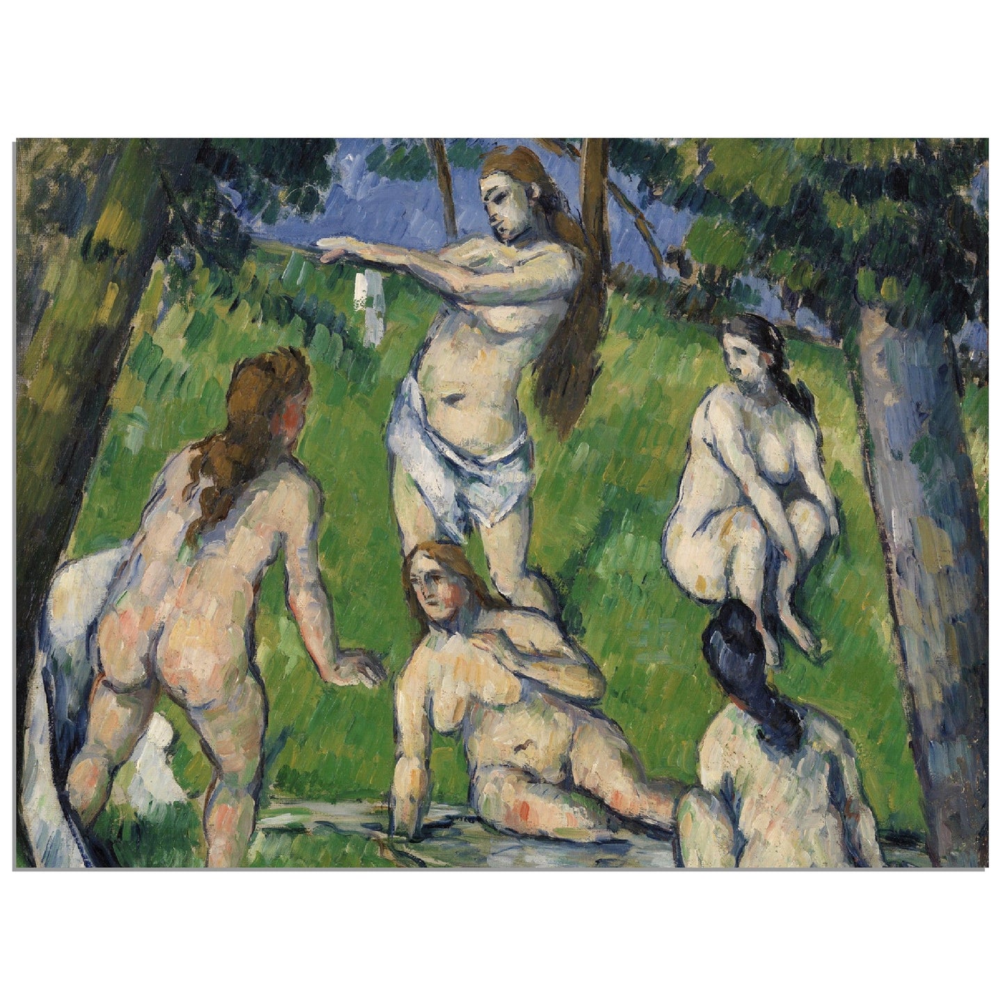 Five Bathers - Paul Cézanne Wall Art - Print Material - Master's Gaze