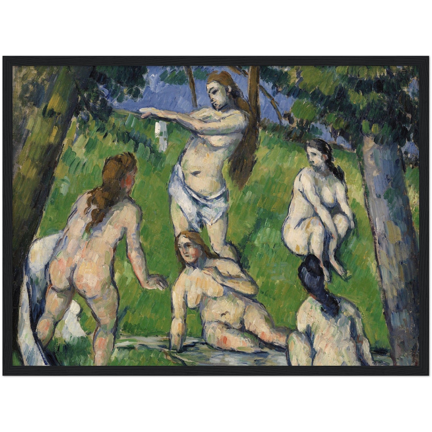 Five Bathers - Paul Cézanne Wall Art - Print Material - Master's Gaze