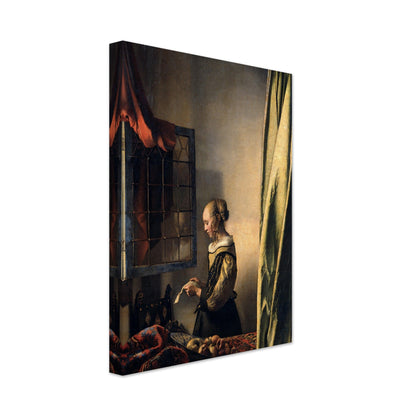 Girl Reading A Letter By An Open Window by Johannes Vermeer - Print Material - Master's Gaze