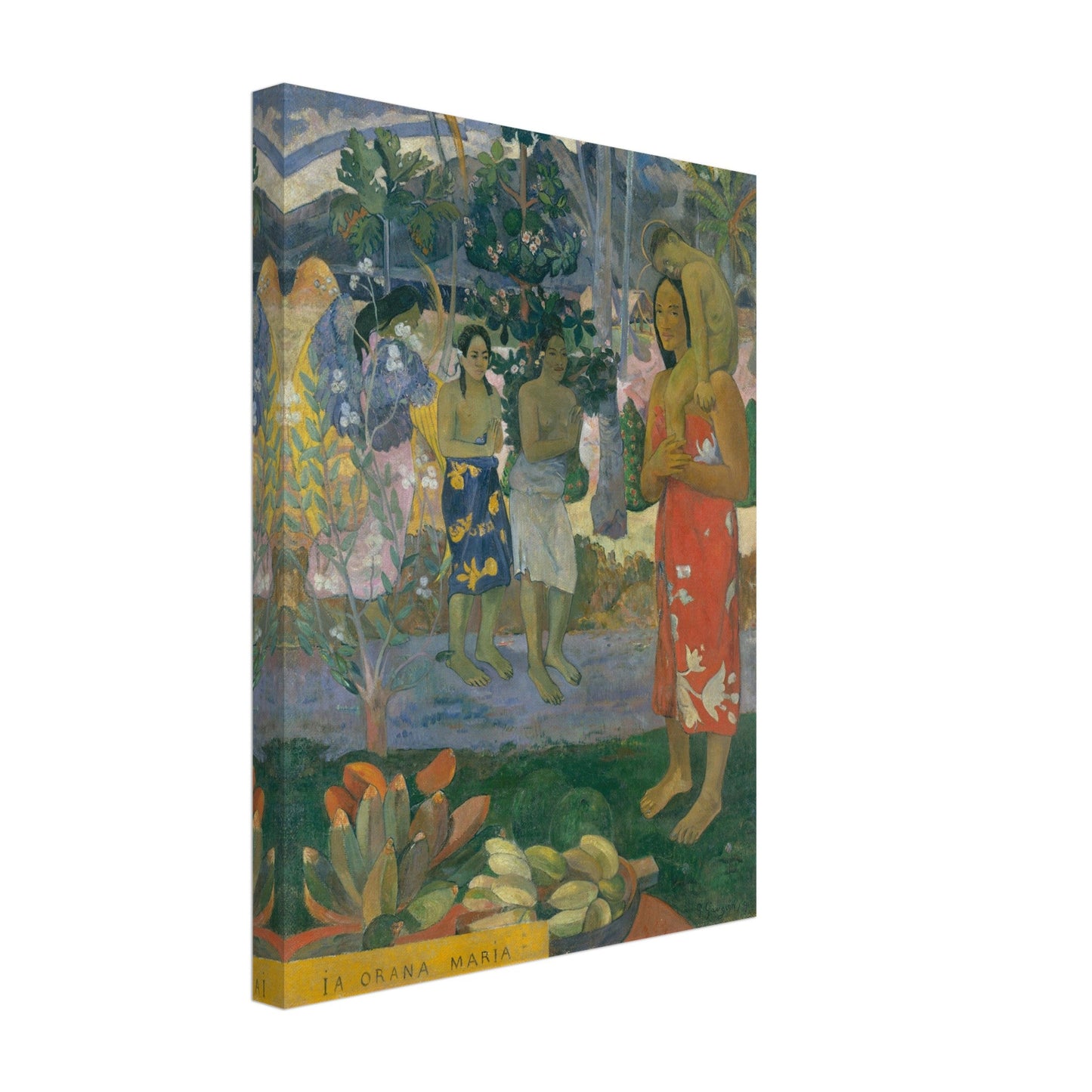 Hail Mary (La Orana Maria) by Paul Gauguin - Print Material - Master's Gaze