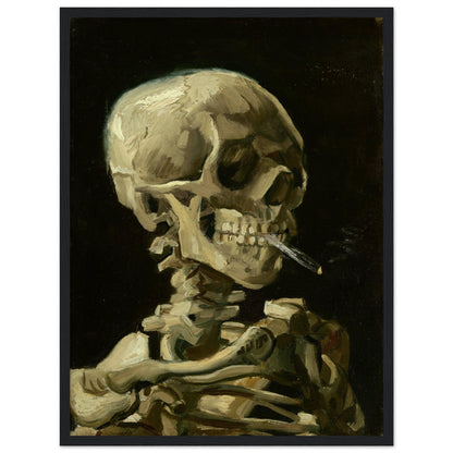 Head Of A Skeleton With A Burning Cigarette by Van Gogh - Print Material - Master's Gaze