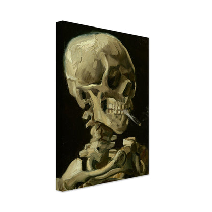 Head Of A Skeleton With A Burning Cigarette by Van Gogh - Print Material - Master's Gaze