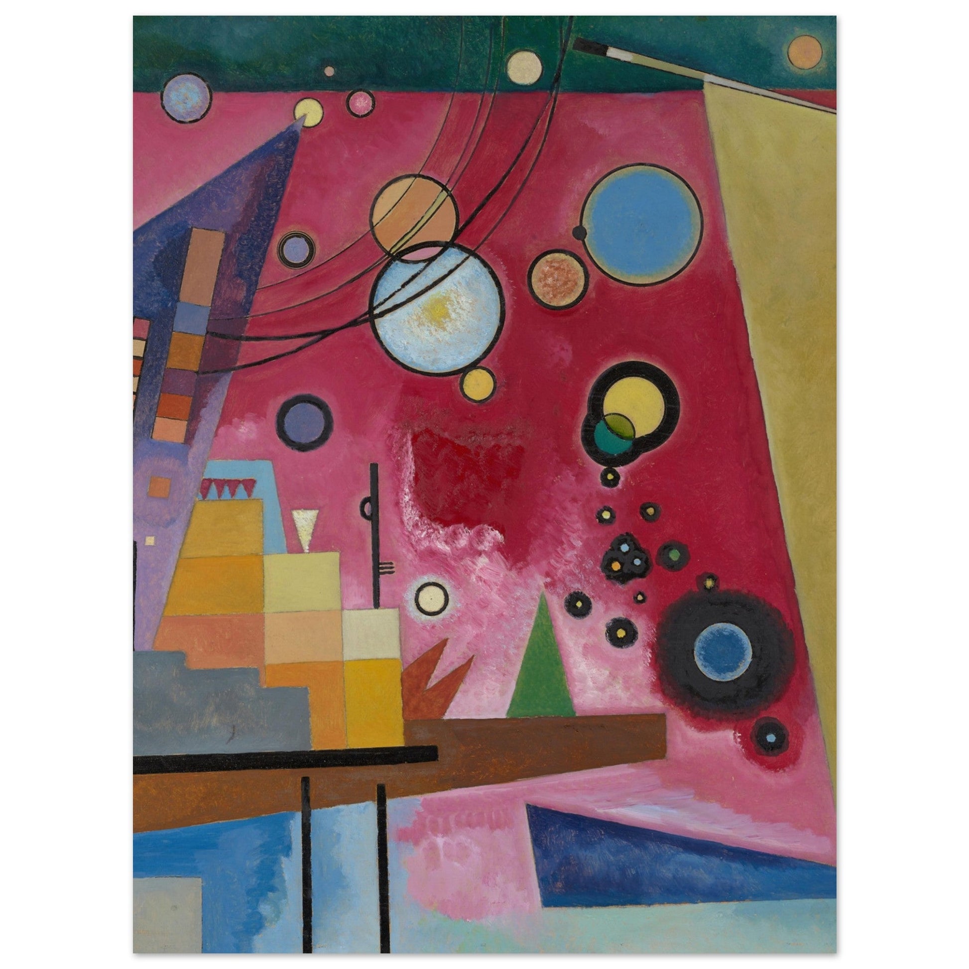 Heavy red (1924) by Wassily Kandinsky - Print Material - Master's Gaze