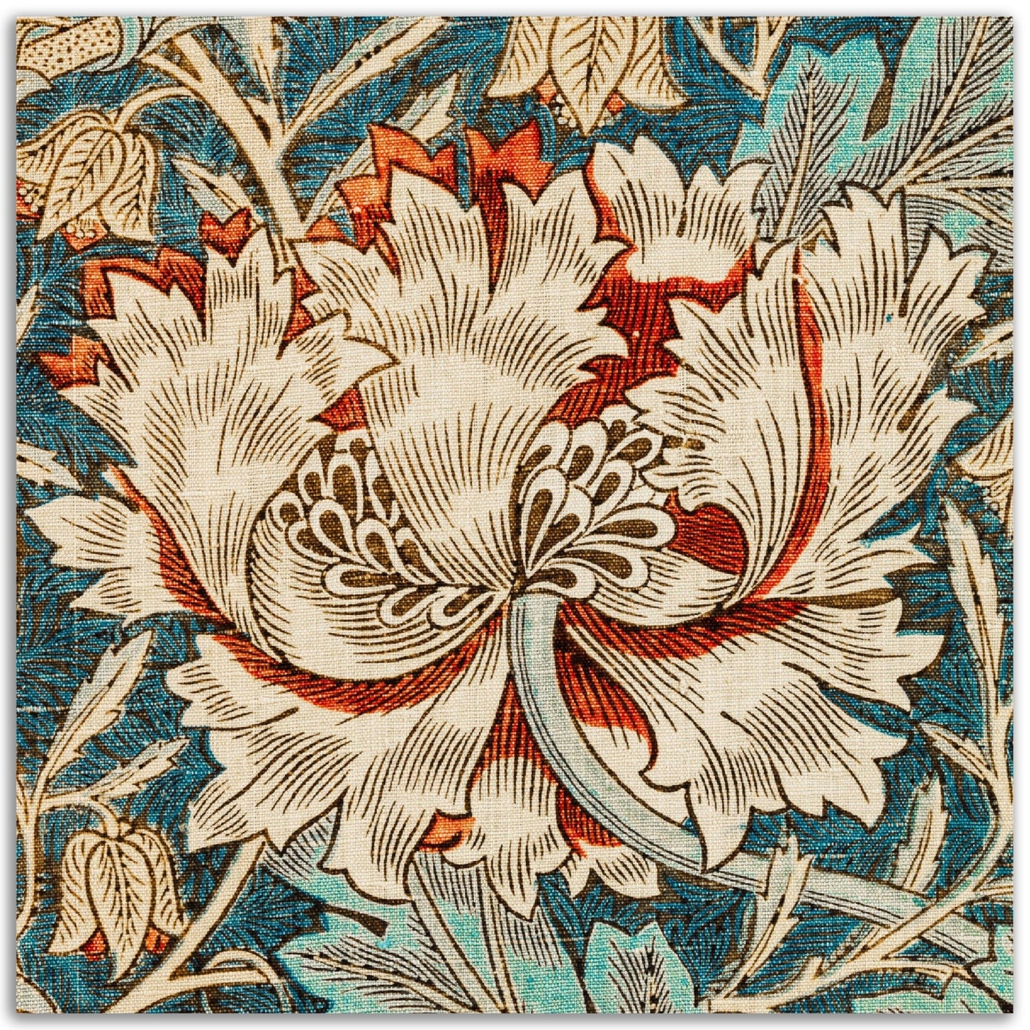 Honeysuckle (1876) by William Morris - Print Material - Master's Gaze