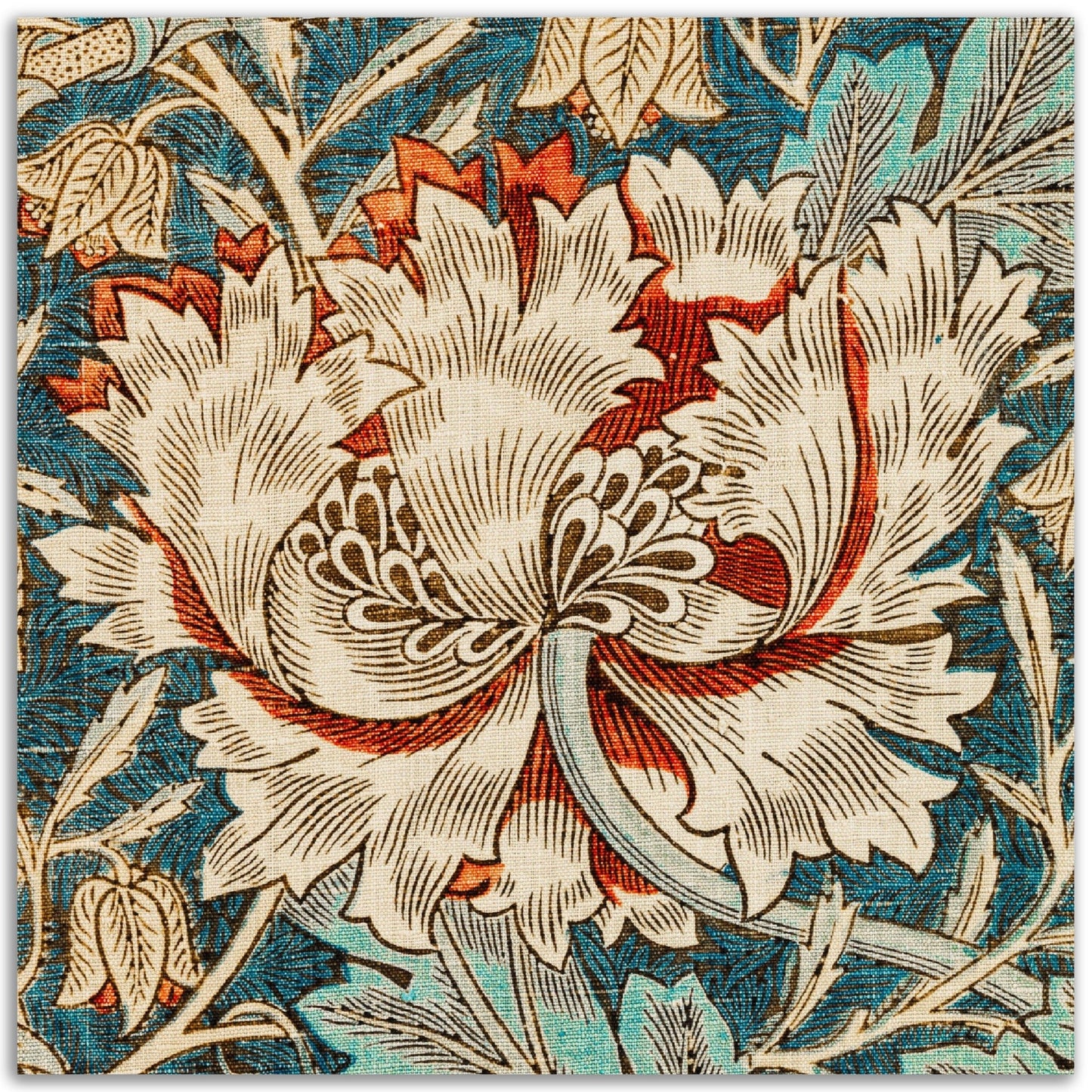 Honeysuckle (1876) by William Morris - Print Material - Master's Gaze