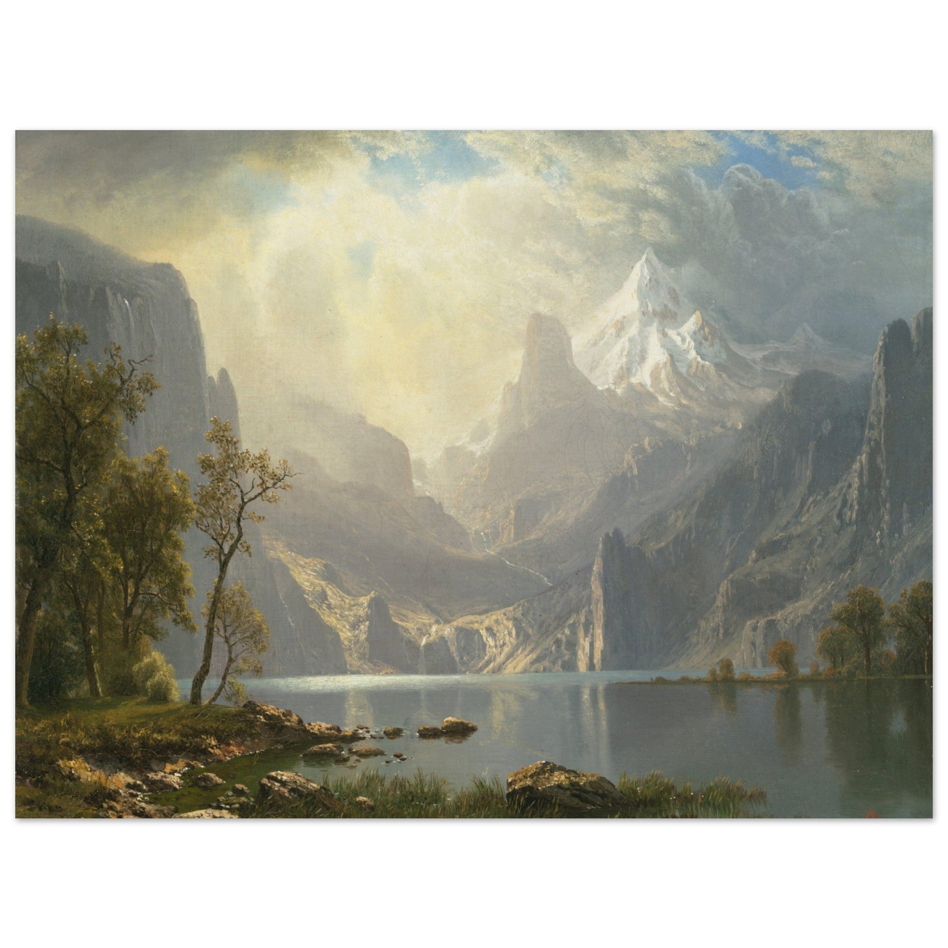 In the Sierras (1868) by Albert Bierstadt - Print Material - Master's Gaze