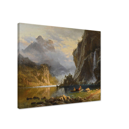 Indians Spear Fishing (1862) by Albert Bierstadt - Print Material - Master's Gaze