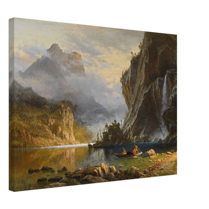 Indians Spear Fishing (1862) by Albert Bierstadt - Print Material - Master's Gaze