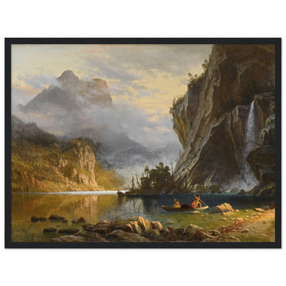 Indians Spear Fishing (1862) by Albert Bierstadt - Print Material - Master's Gaze