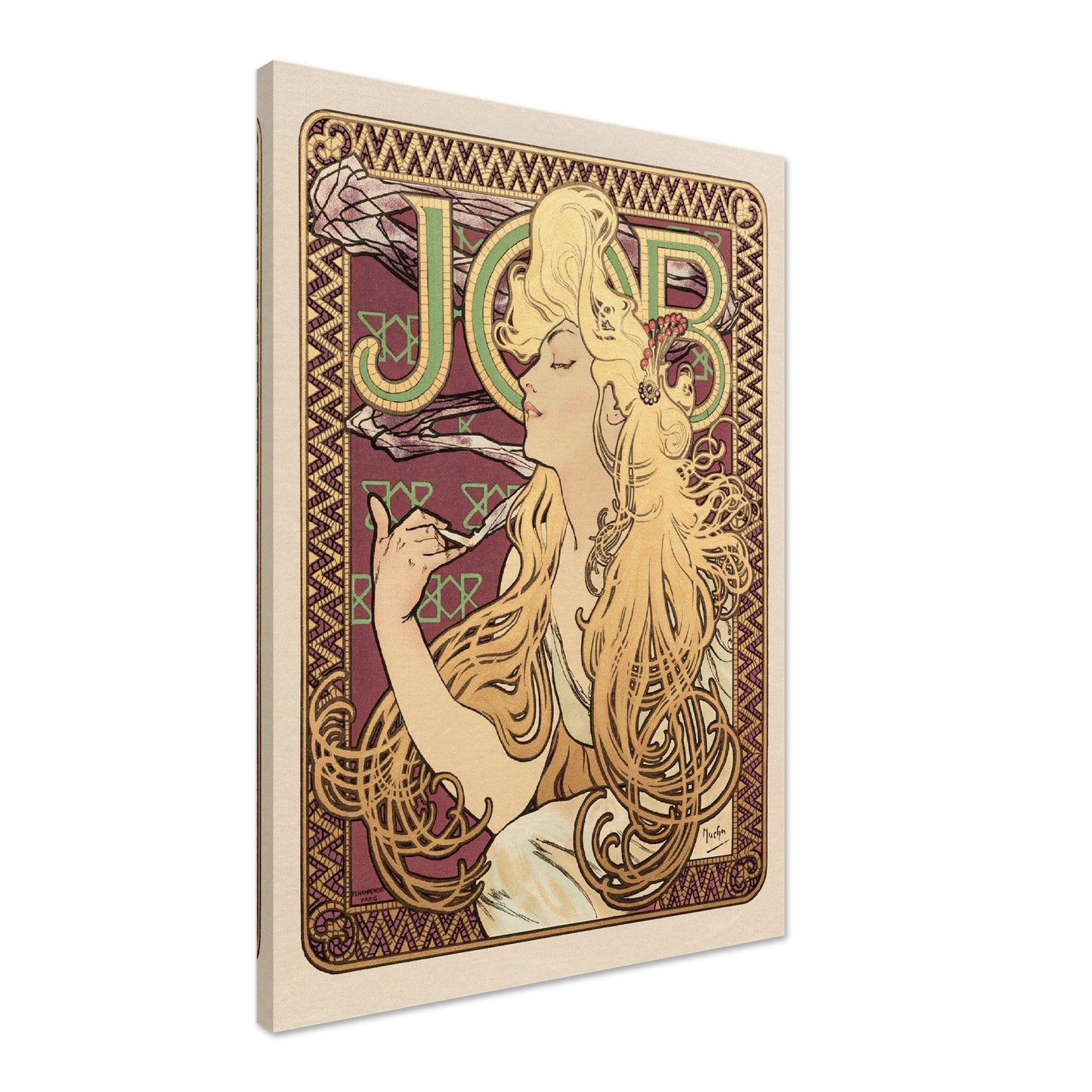 Job (1896) by Alphonse Mucha - Print Material - Master's Gaze