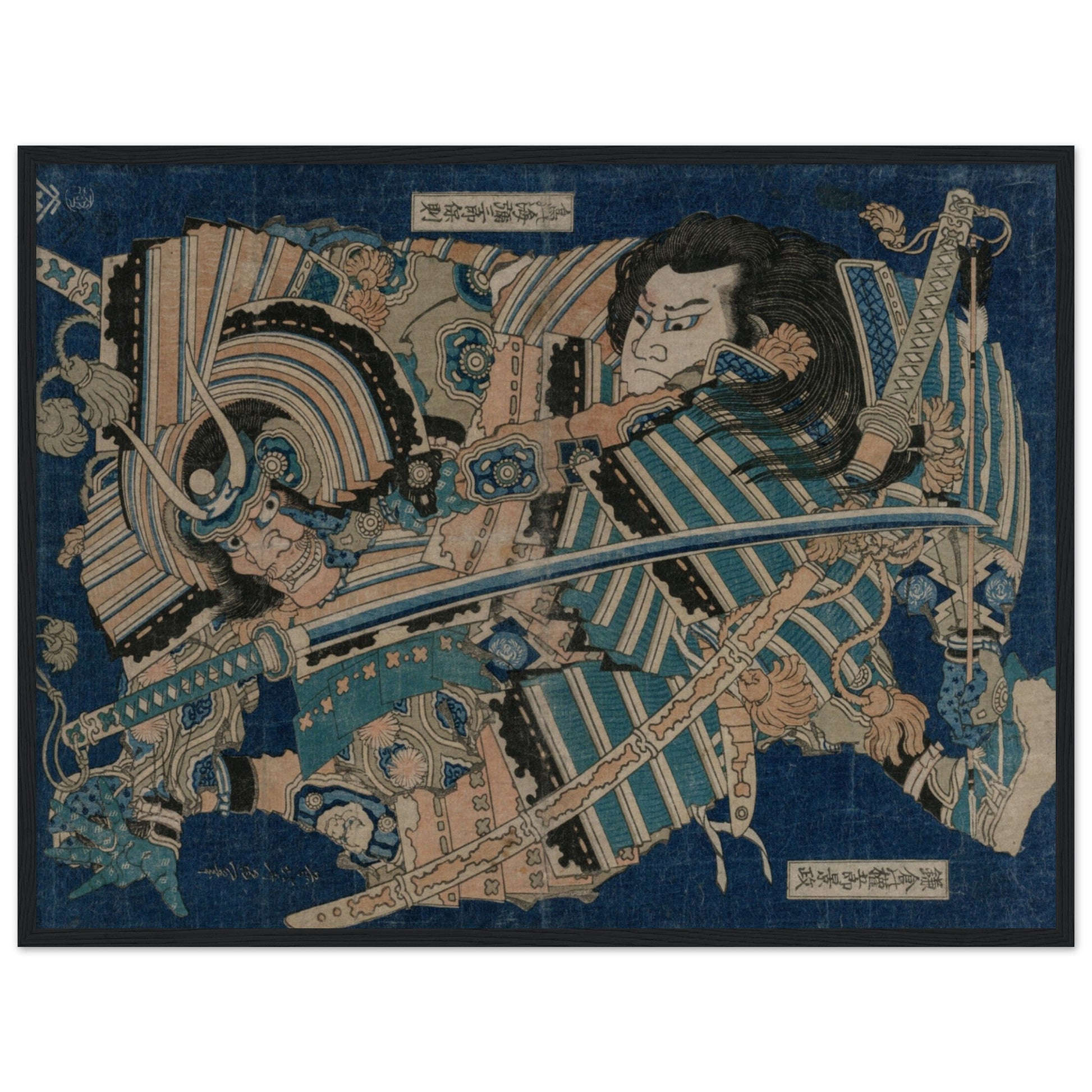 Kamakura no Gengoro Seizing Torinoumi Tasaburo (early 1830s) by Katsushika Hokusai - Print Material - Master's Gaze