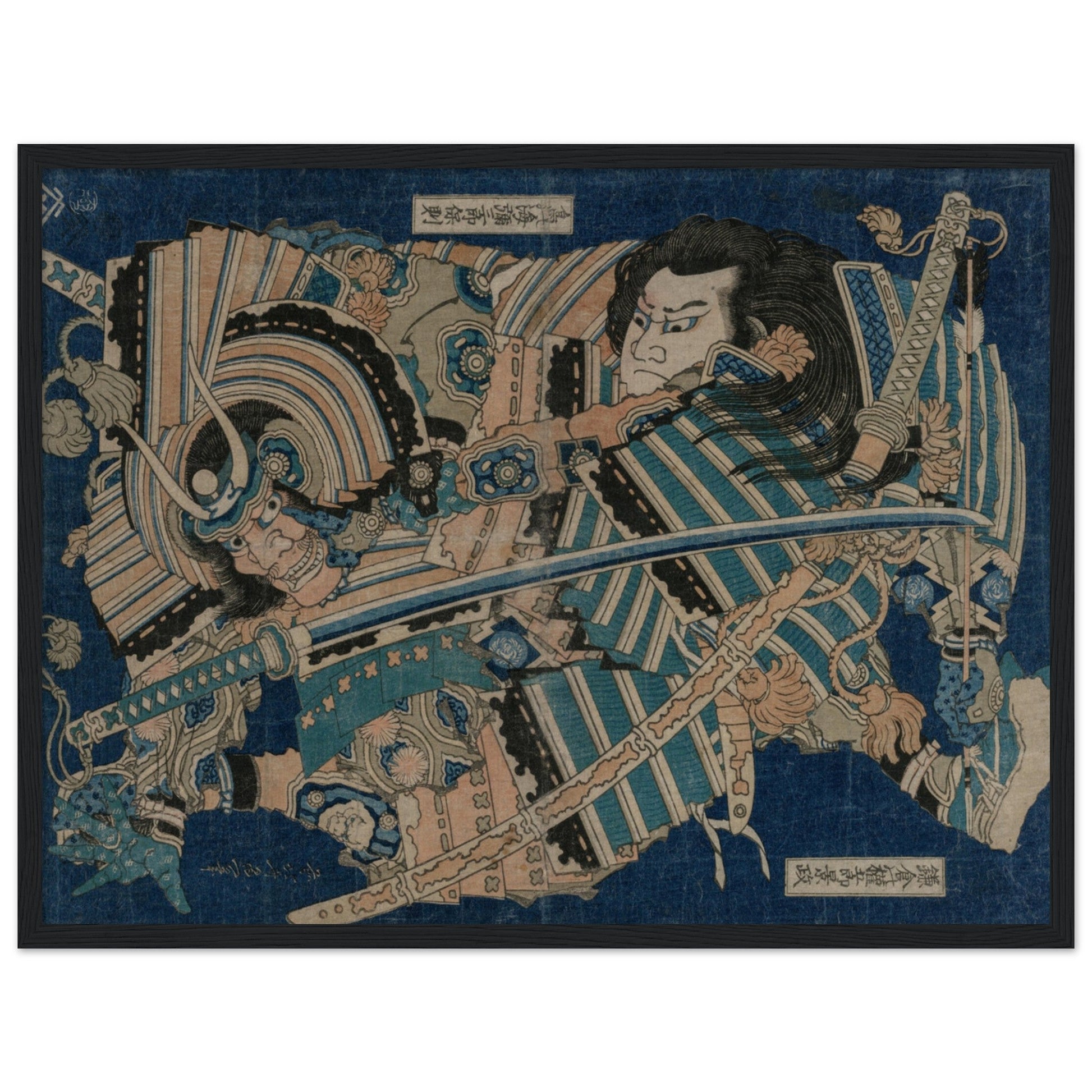 Kamakura no Gengoro Seizing Torinoumi Tasaburo (early 1830s) by Katsushika Hokusai - Print Material - Master's Gaze