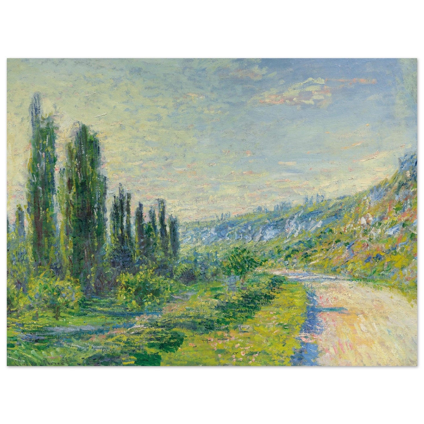 La Route De Vétheuil by Claude Monet - Print Material - Master's Gaze