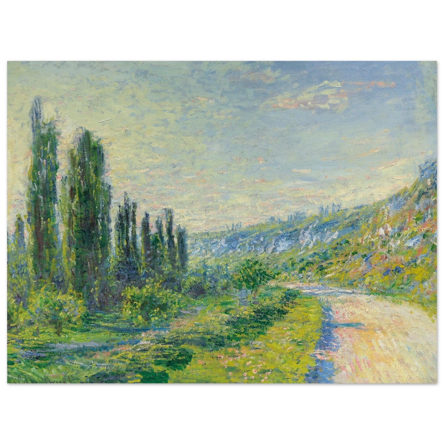 La Route De Vétheuil by Claude Monet - Print Material - Master's Gaze