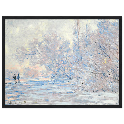 Le Givre À Giverny (1885) by Claude Monet - Print Material - Master's Gaze