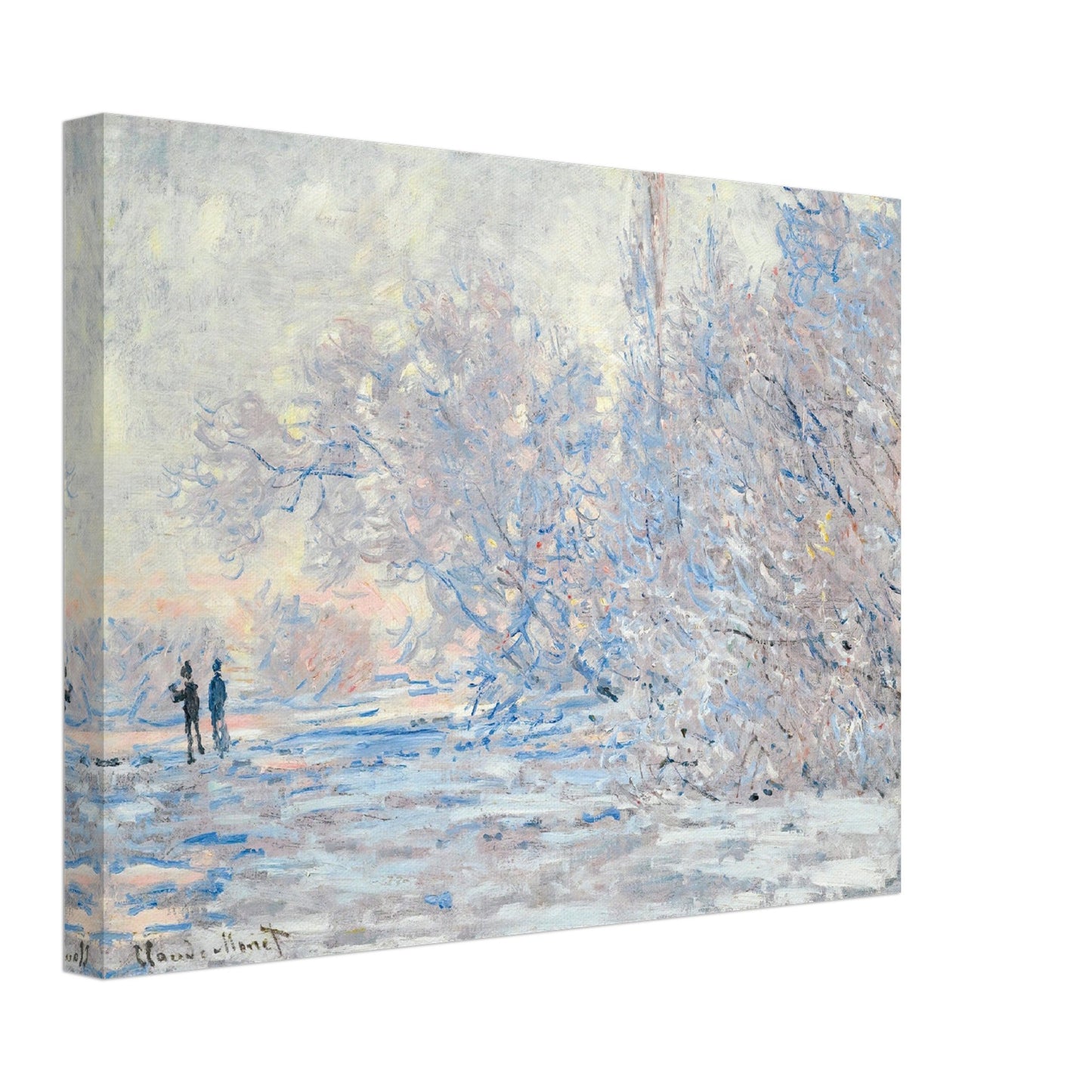 Le Givre À Giverny (1885) by Claude Monet - Print Material - Master's Gaze