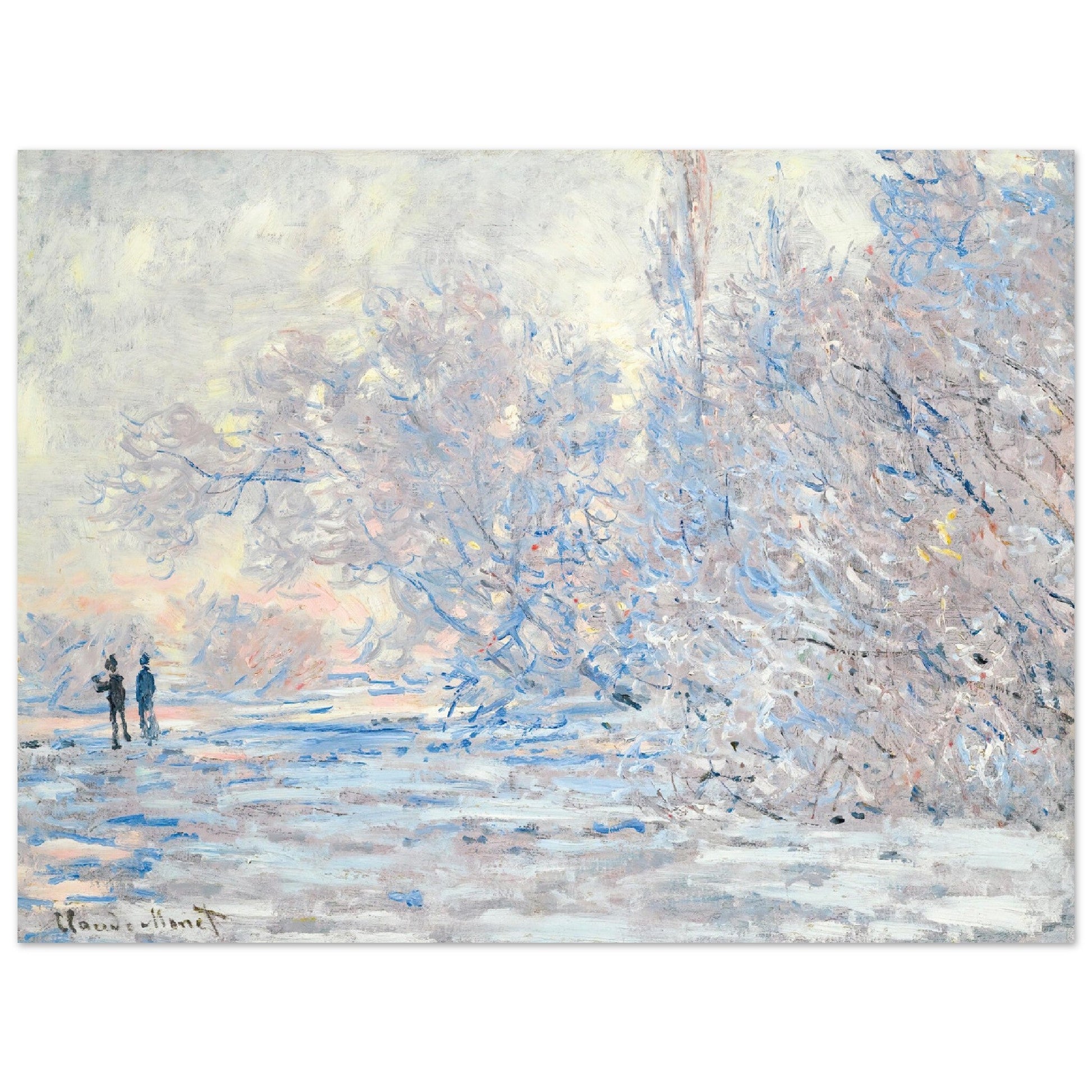 Le Givre À Giverny (1885) by Claude Monet - Print Material - Master's Gaze