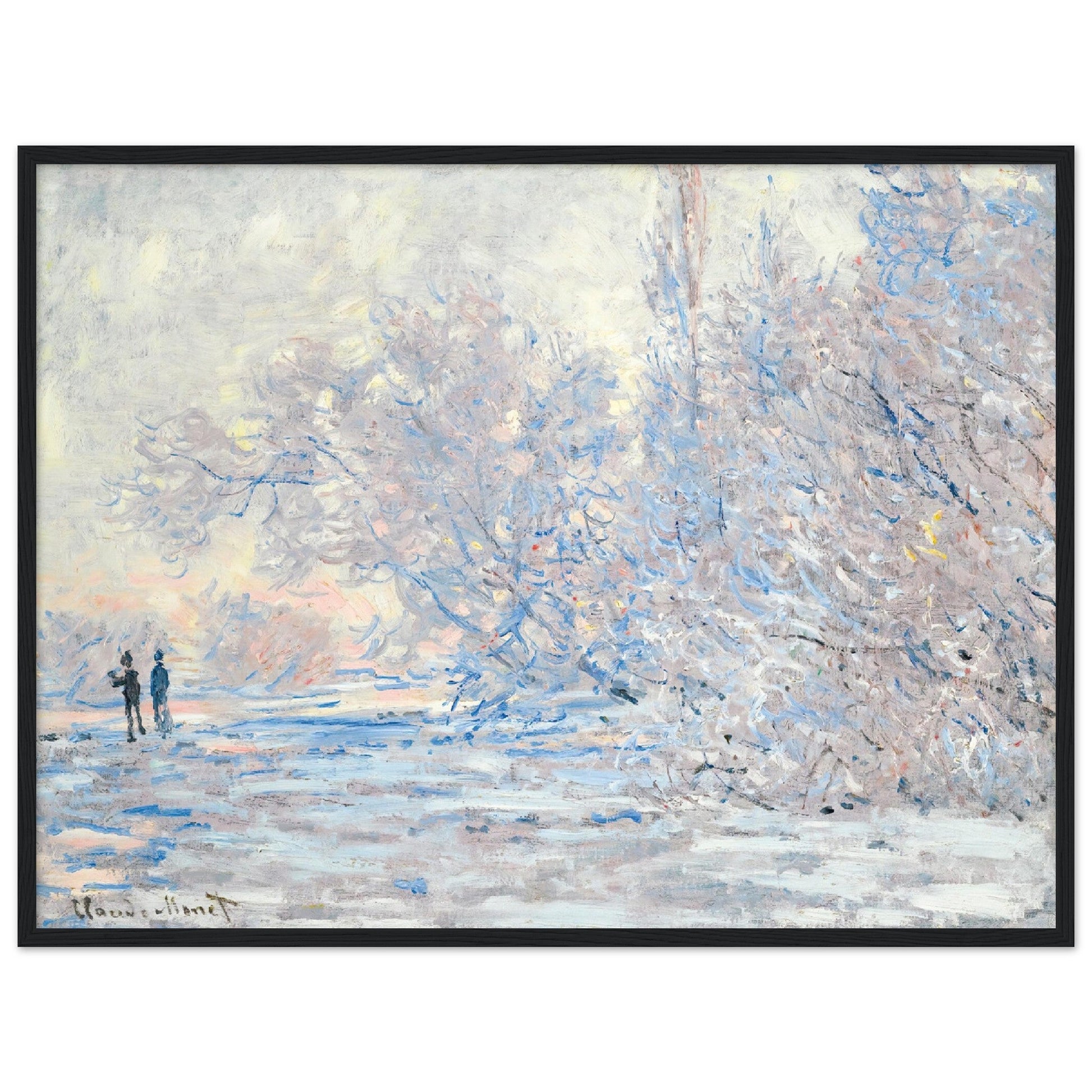 Le Givre À Giverny (1885) by Claude Monet - Print Material - Master's Gaze