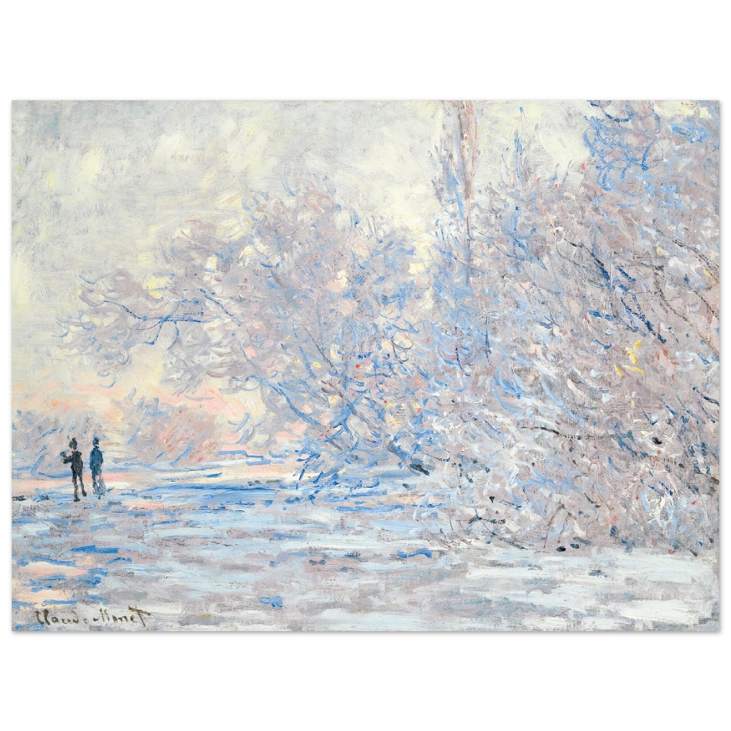 Le Givre À Giverny (1885) by Claude Monet - Print Material - Master's Gaze