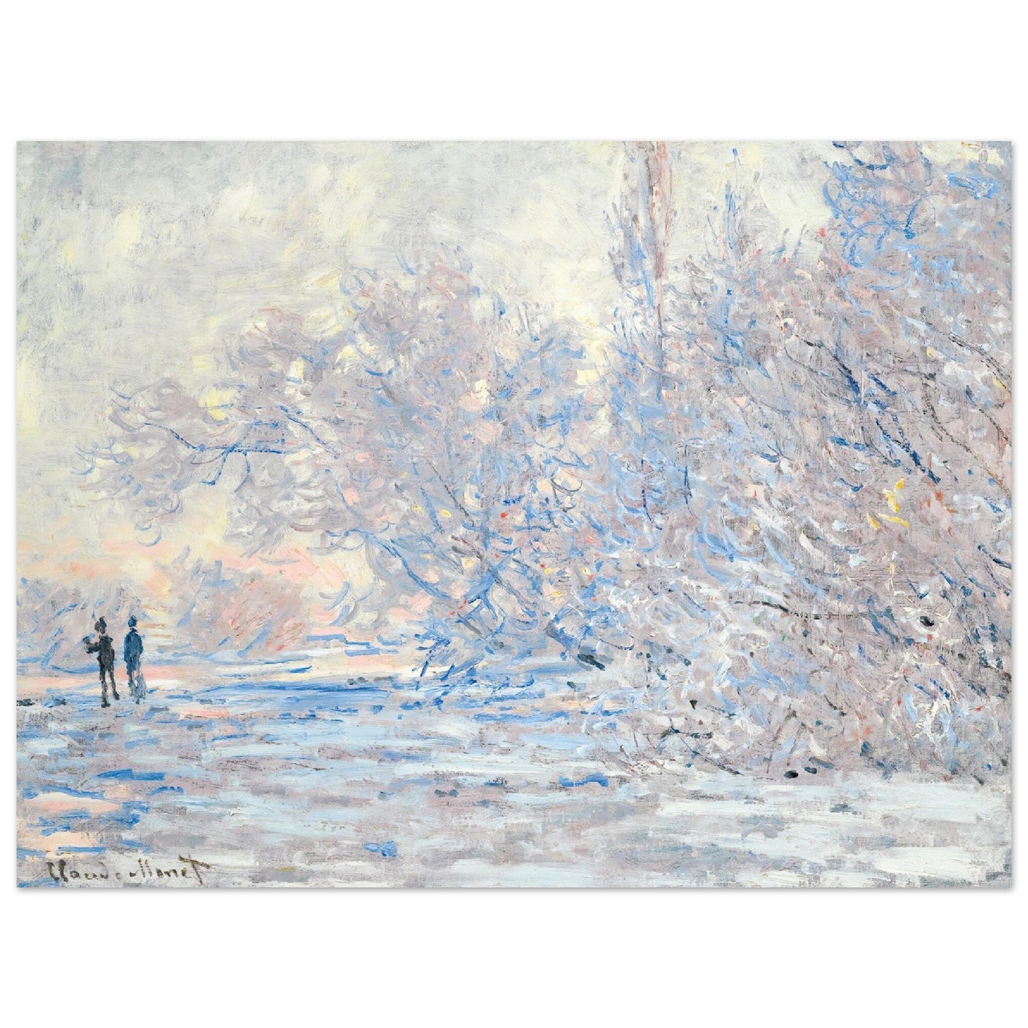 Le Givre À Giverny (1885) by Claude Monet - Print Material - Master's Gaze