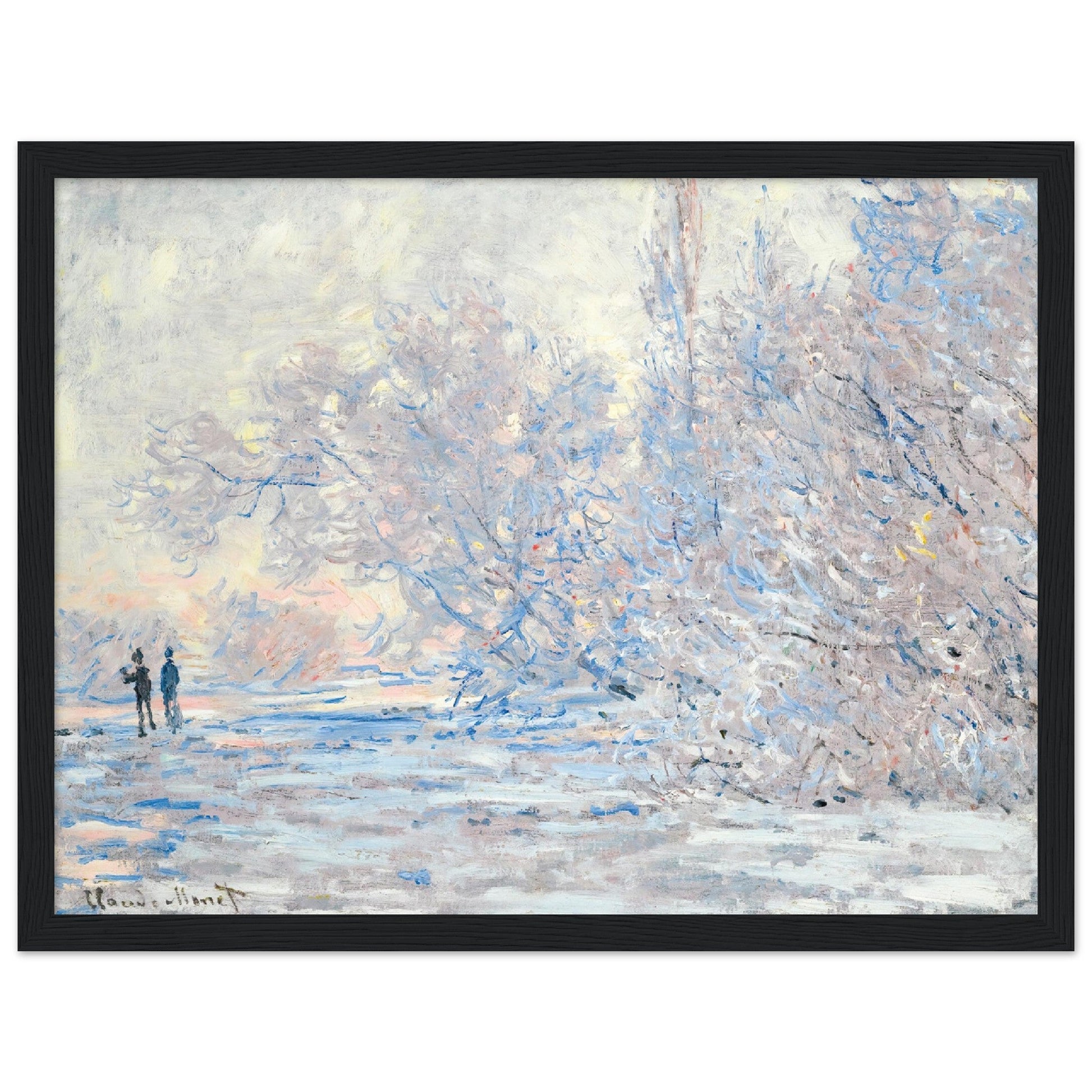 Le Givre À Giverny (1885) by Claude Monet - Print Material - Master's Gaze