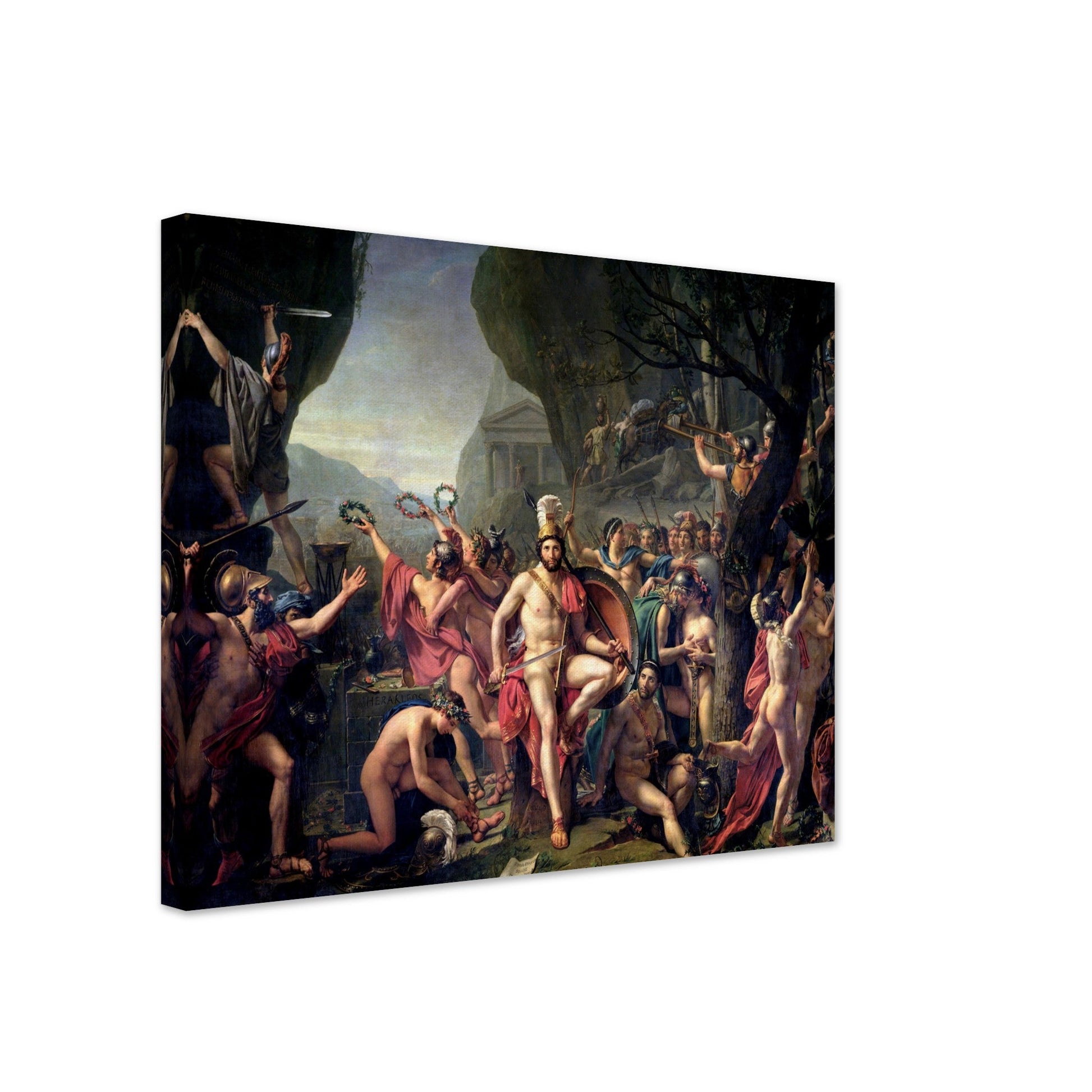 Leonidas At Thermopylae (1814) by Jacques Louis David - Print Material - Master's Gaze