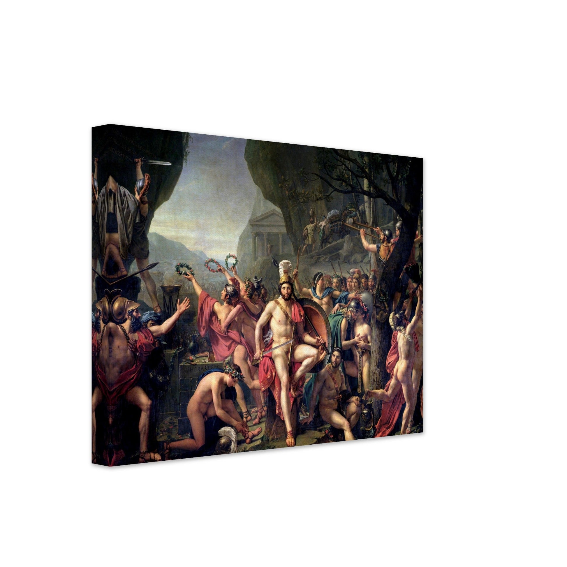 Leonidas At Thermopylae (1814) by Jacques Louis David - Print Material - Master's Gaze