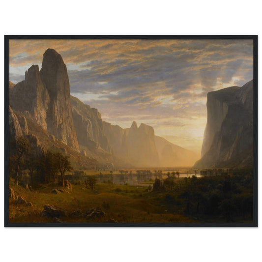 Looking Down Yosemite Valley, California (1865) by Albert Bierstadt - Print Material - Master's Gaze