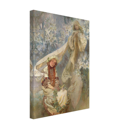 Madonna of the Lilies (1905) by Alphonse Mucha - Print Material - Master's Gaze