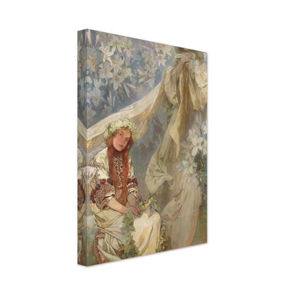 Madonna of the Lilies (1905) by Alphonse Mucha - Print Material - Master's Gaze