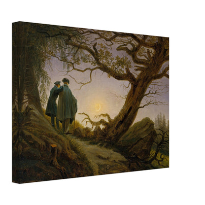 Man and Woman contemplating the moon (circa 1824) by Caspar David Friedrich - Print Material - Master's Gaze