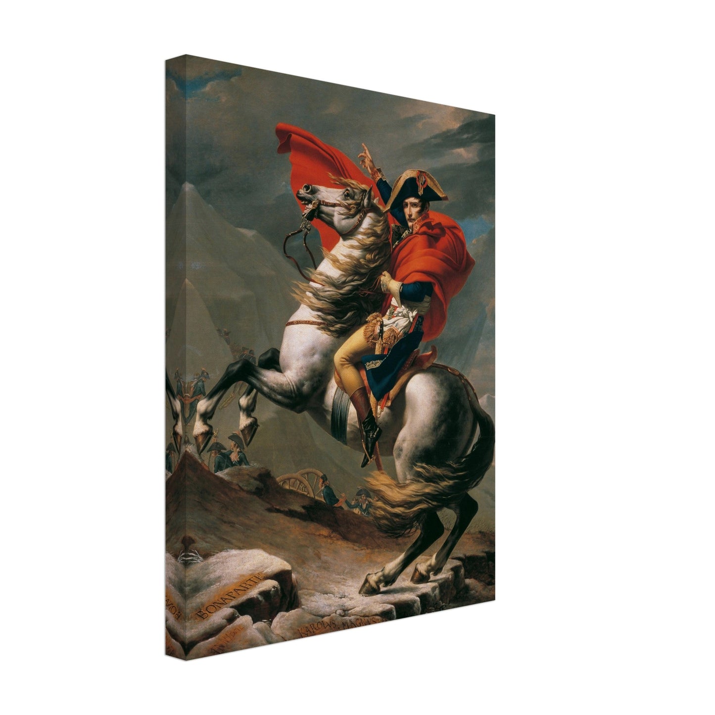 Napoleon Crossing The Alps (1800) by Jacques Louis David - Print Material - Master's Gaze