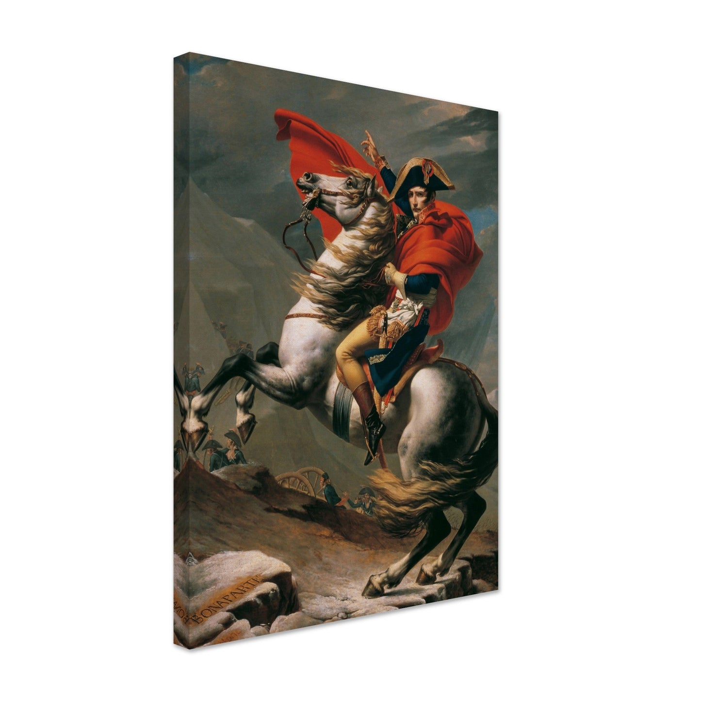 Napoleon Crossing The Alps (1800) by Jacques Louis David - Print Material - Master's Gaze