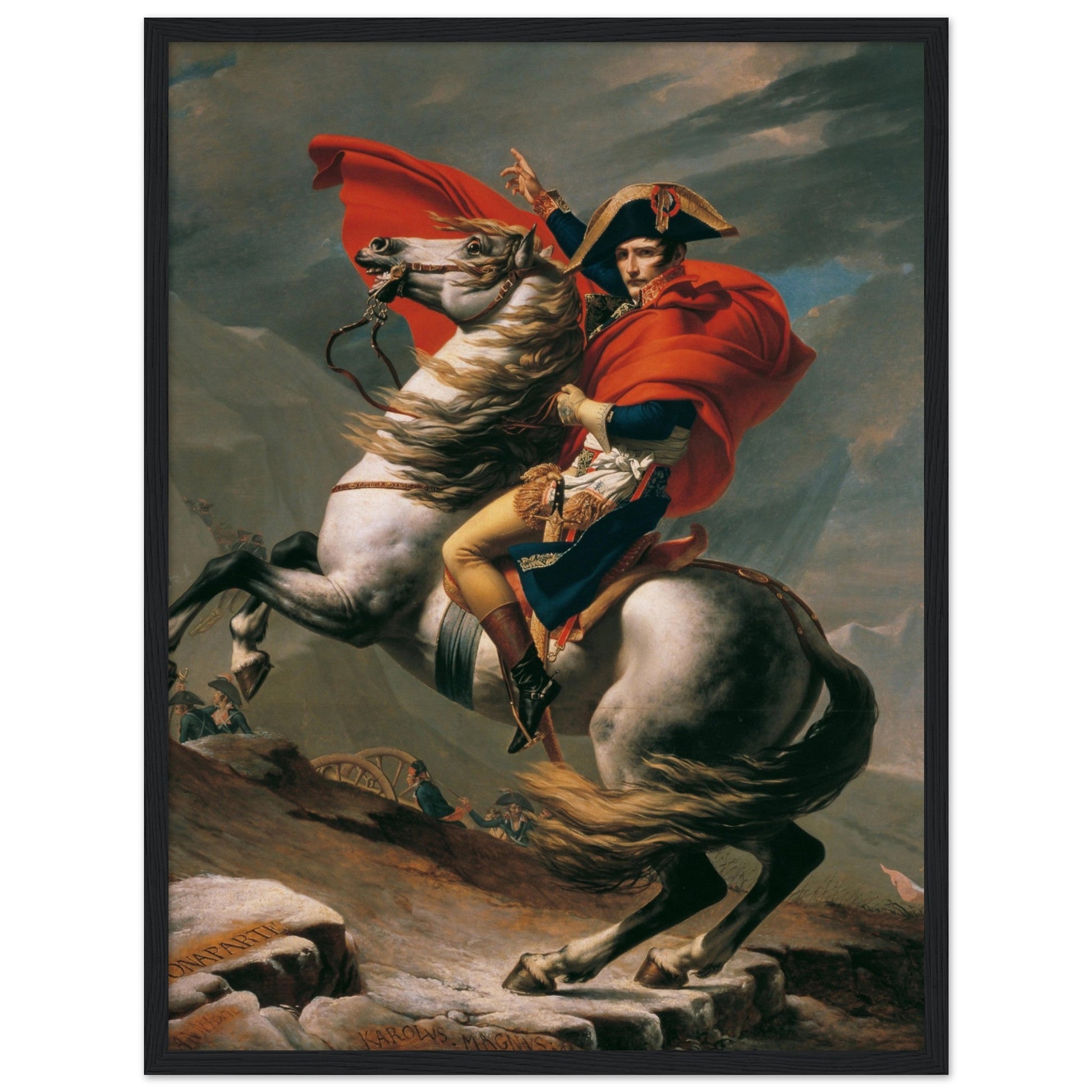 Napoleon Crossing The Alps (1800) by Jacques Louis David - Print Material - Master's Gaze