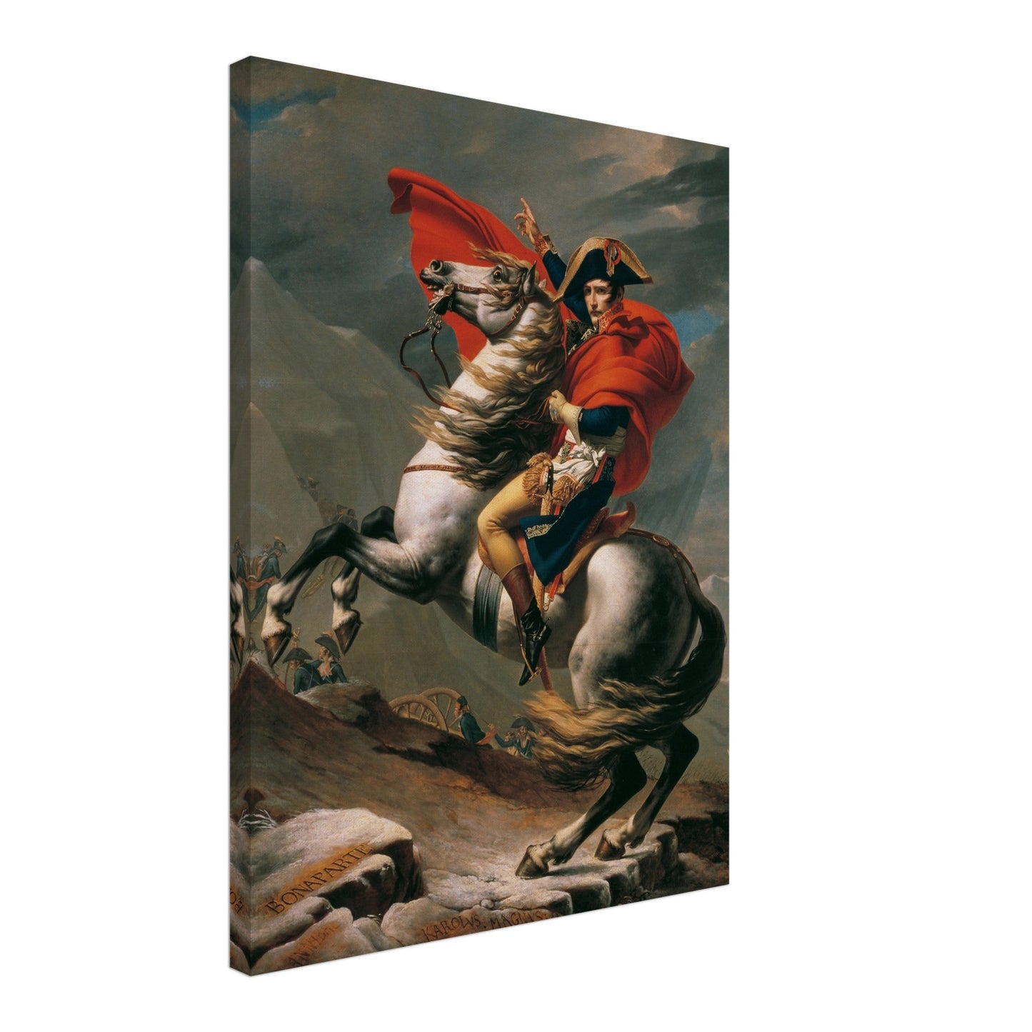 Napoleon Crossing The Alps (1800) by Jacques Louis David - Print Material - Master's Gaze