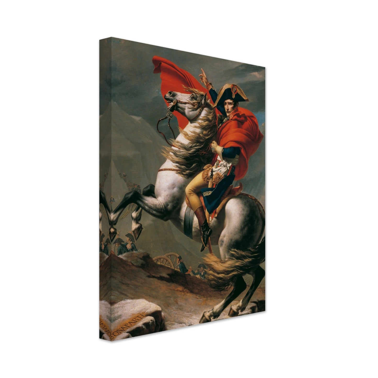 Napoleon Crossing The Alps (1800) by Jacques Louis David - Print Material - Master's Gaze