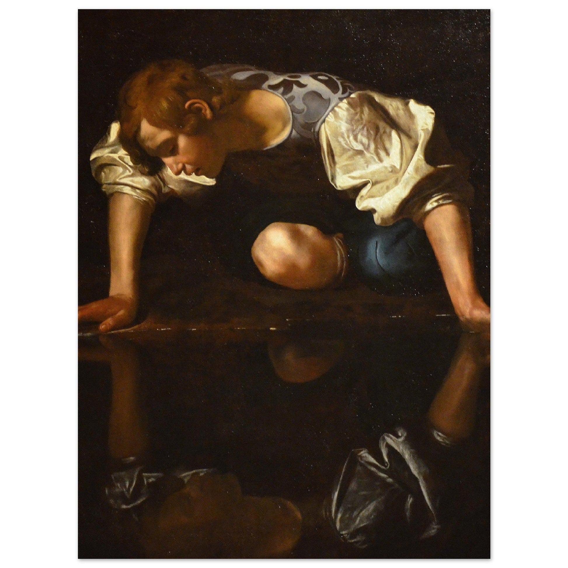 Narcissus (1597–1599) by Caravaggio - Print Material - Master's Gaze